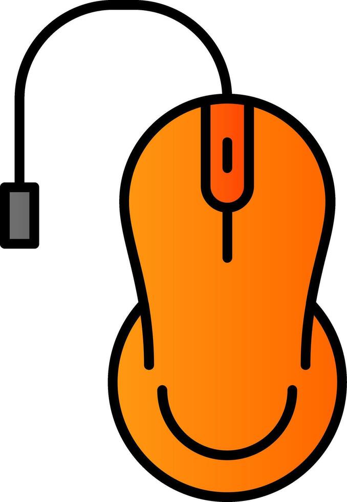 Mouse Line Filled Gradient  Icon vector