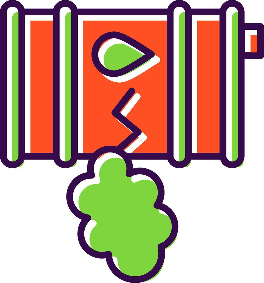 Oil Leak Filled  Icon vector