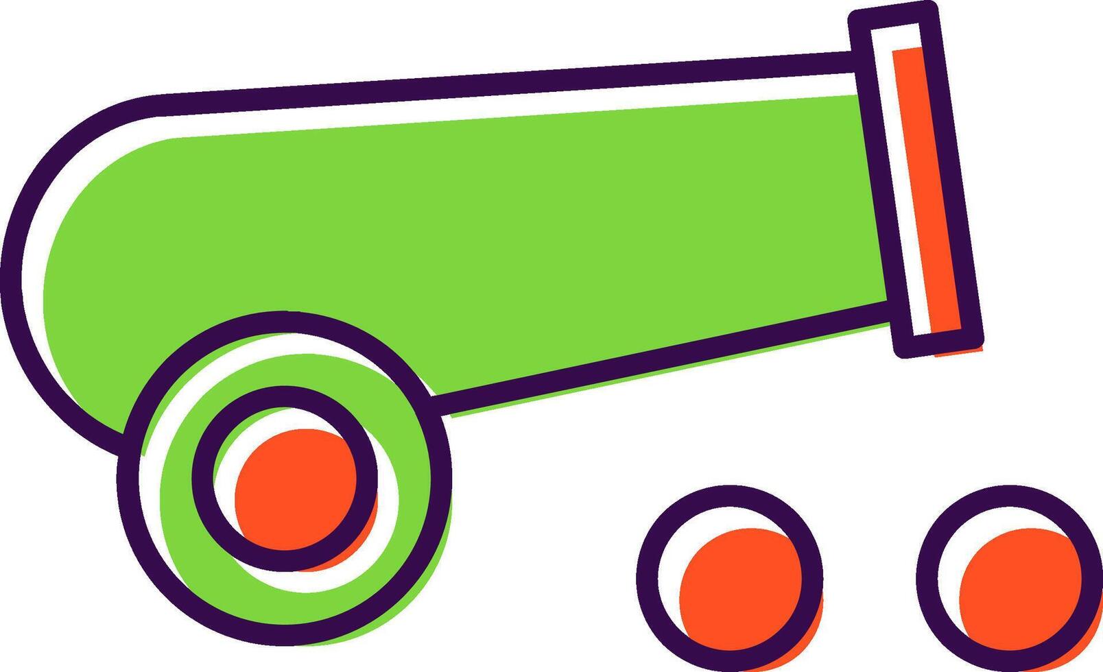 Cannon Filled  Icon vector