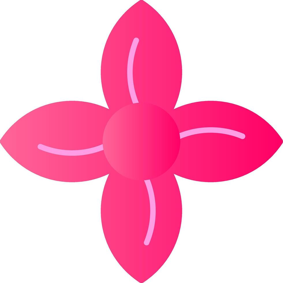 Clematis Flat Gradient  Icon vector