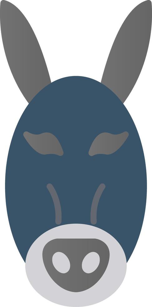 Donkey Flat Gradient  Icon vector