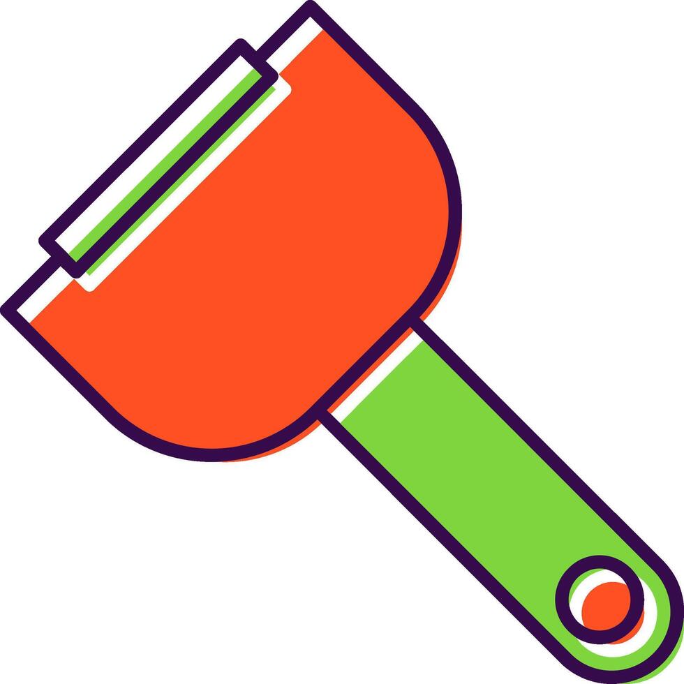 Peeler Filled  Icon vector