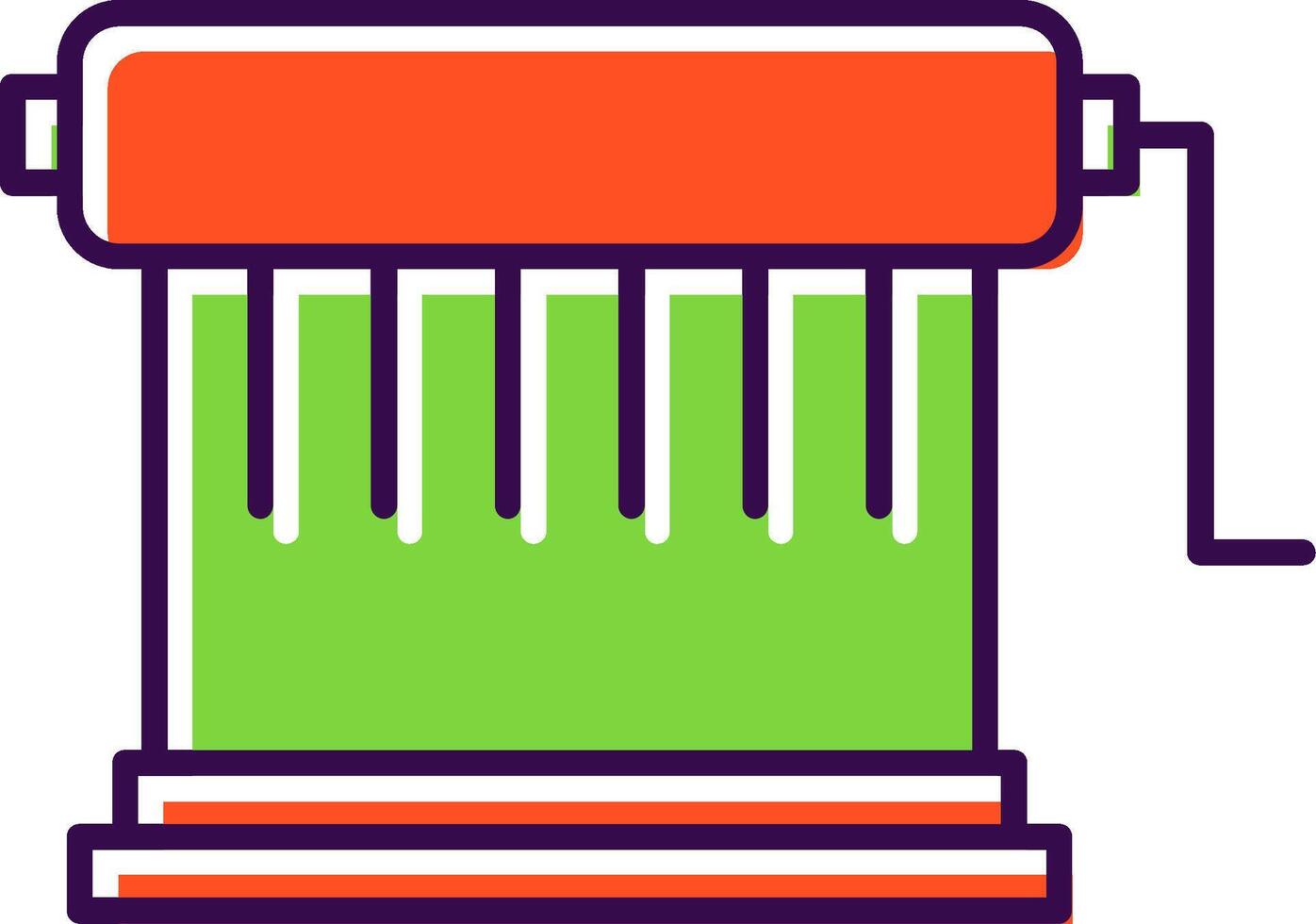 Pasta Machine Filled  Icon vector