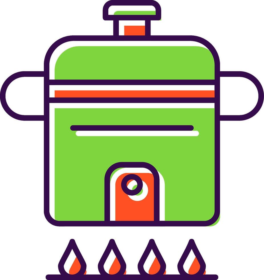 Cooking Filled  Icon vector