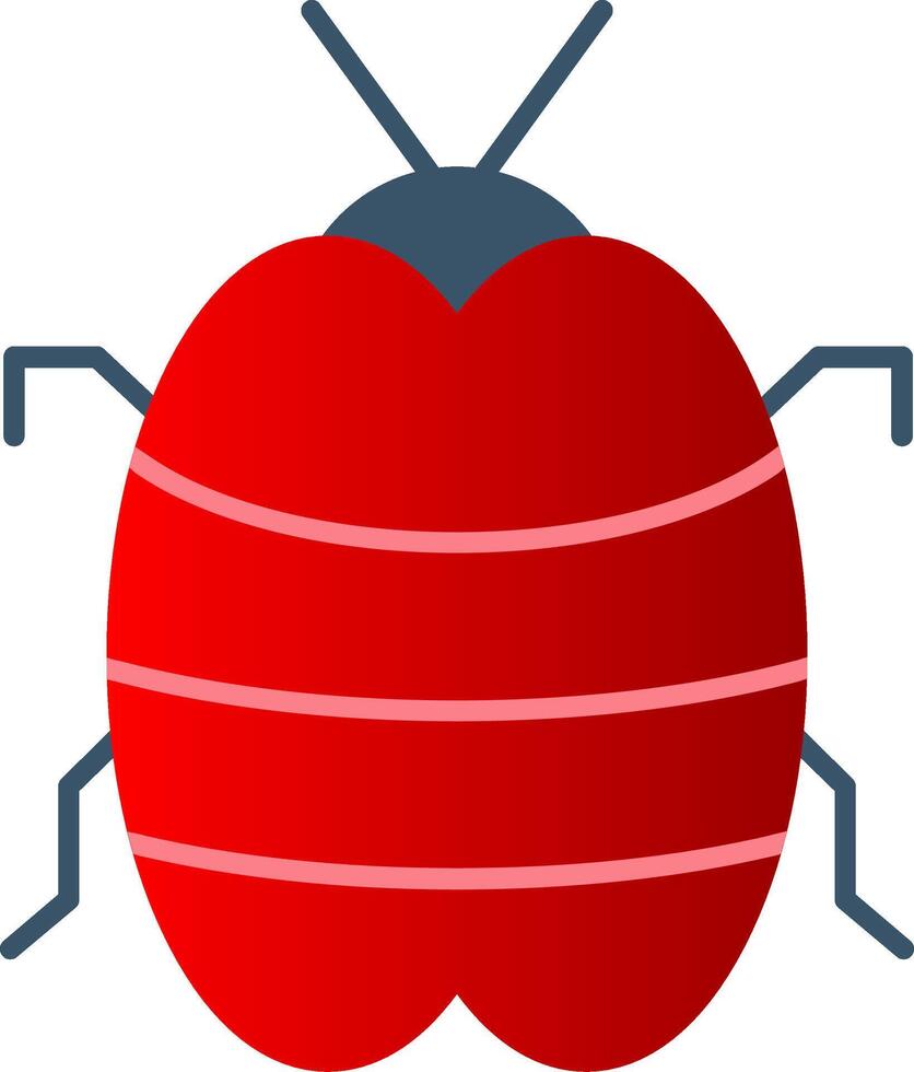 Bug Flat Gradient  Icon vector
