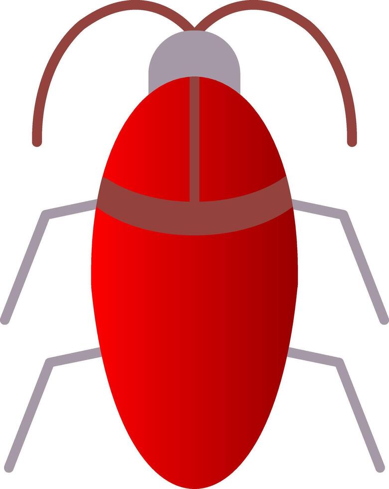 cucaracha plano degradado icono vector