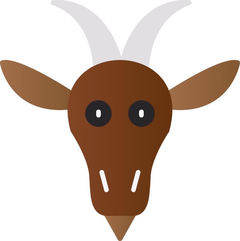 Goat Flat Gradient  Icon vector
