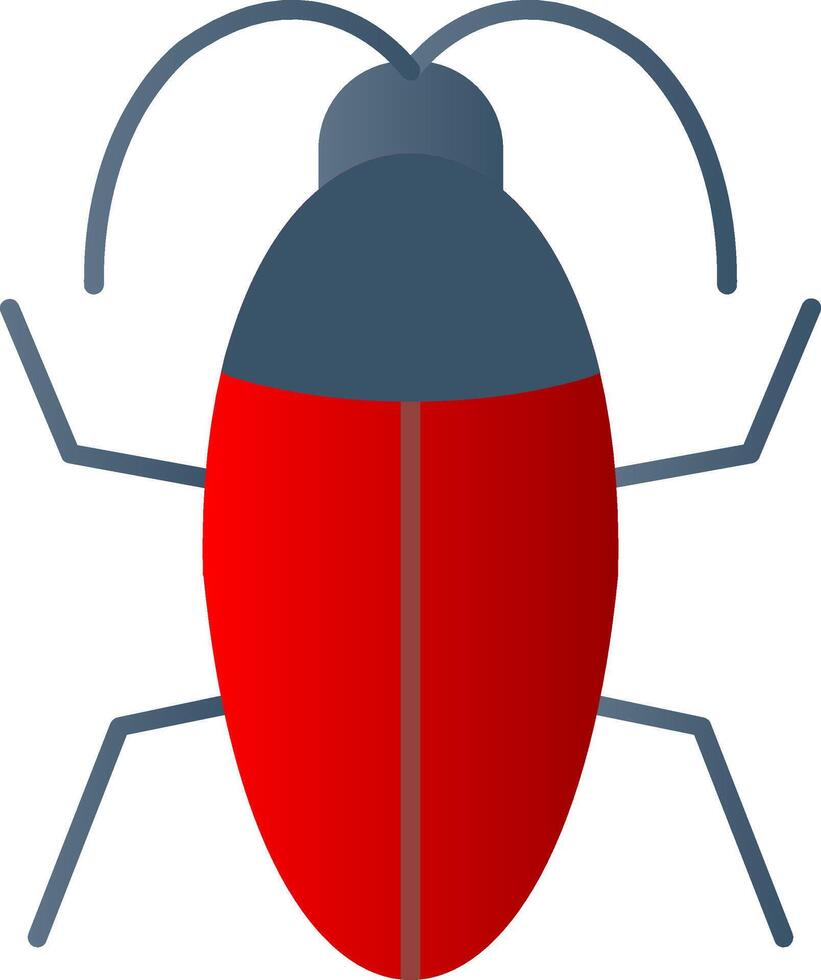 Cockroach Flat Gradient  Icon vector