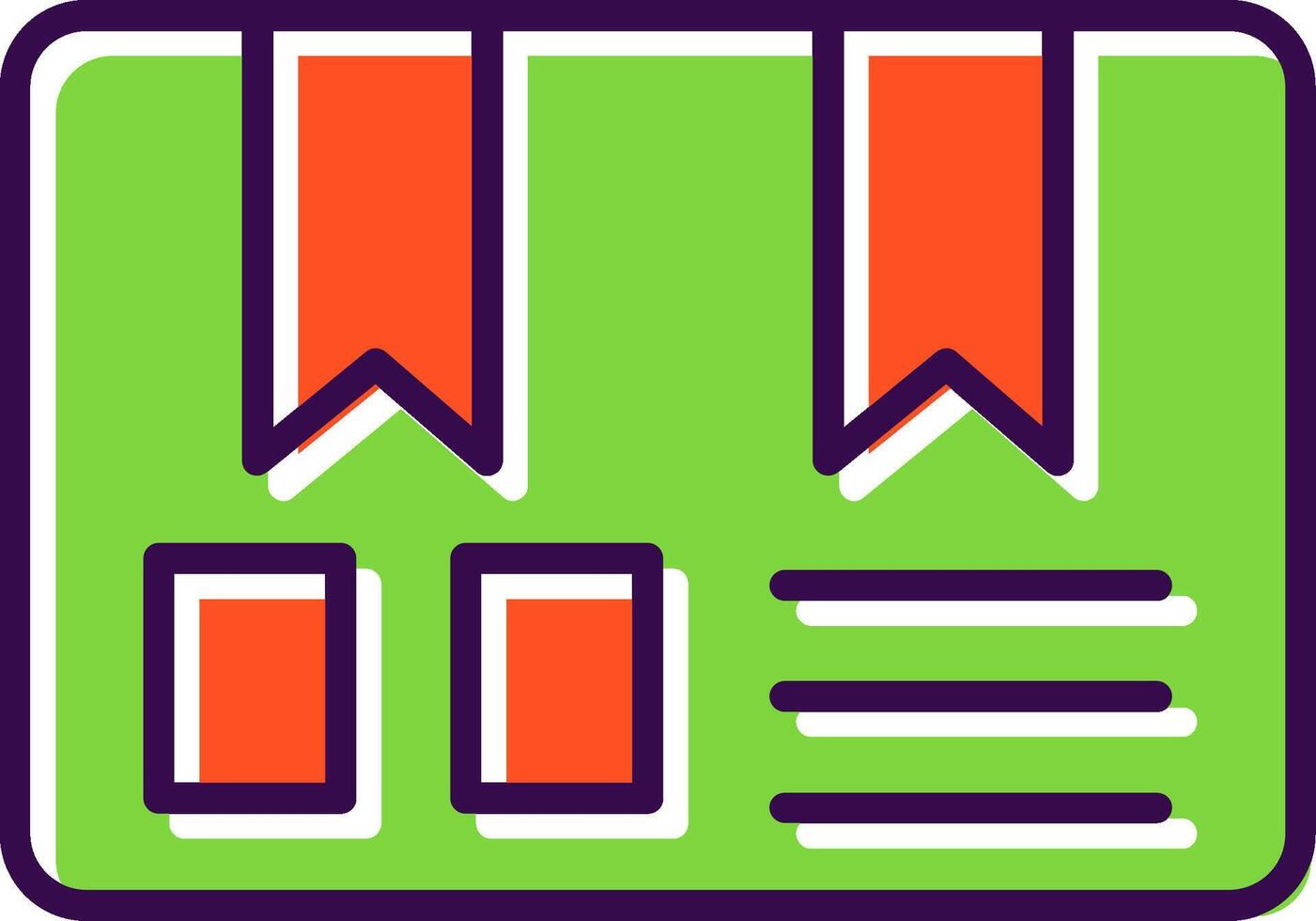 Parcel Filled  Icon vector