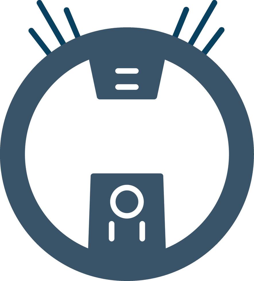 Robot Vacuum Flat Gradient  Icon vector