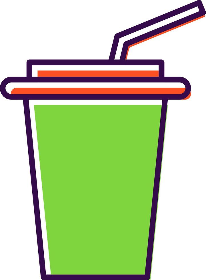 Drinks Filled  Icon vector