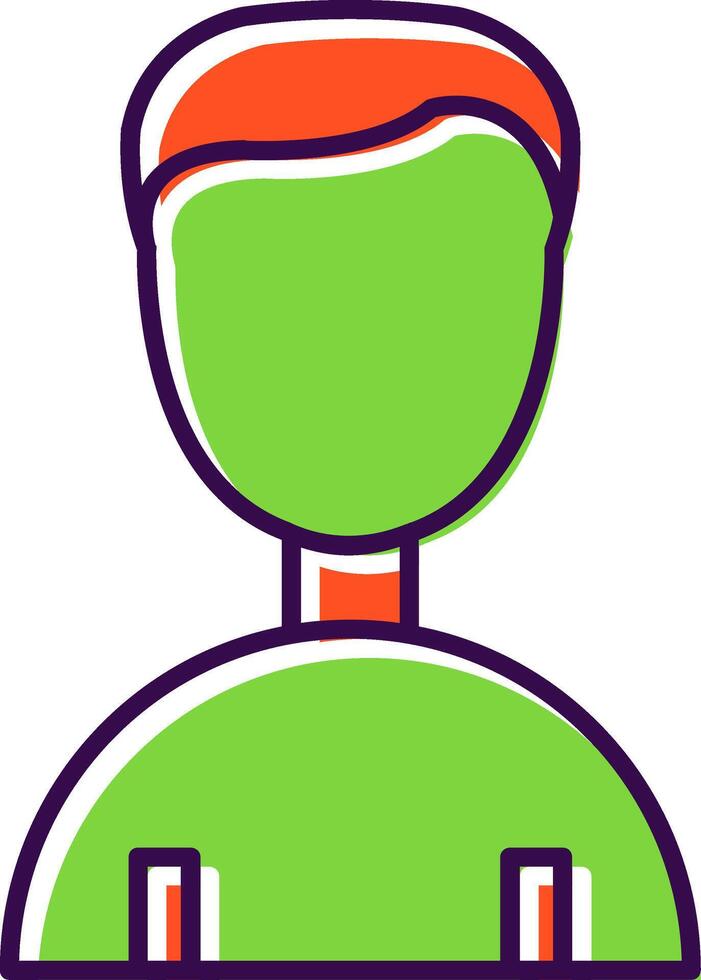 Person Filled  Icon vector
