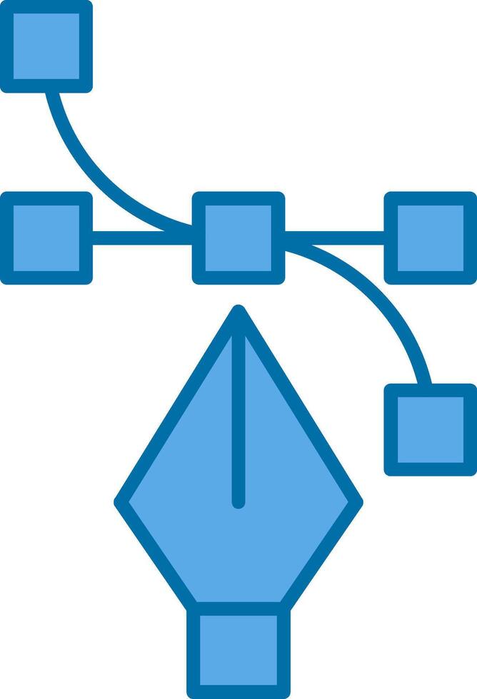 Vector Filled Blue  Icon