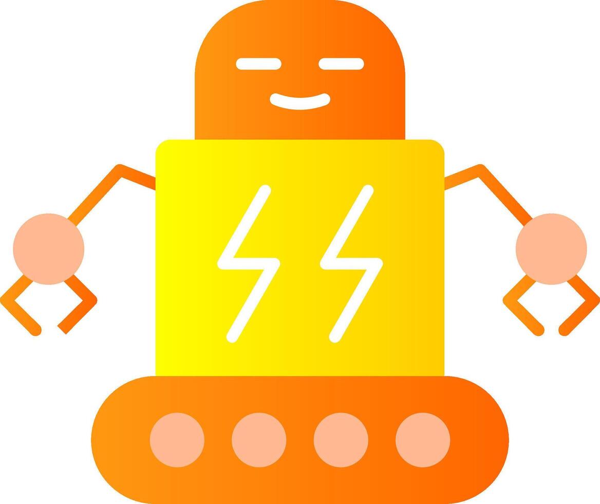 Robot Flat Gradient Icon 42178511 Vector Art at Vecteezy