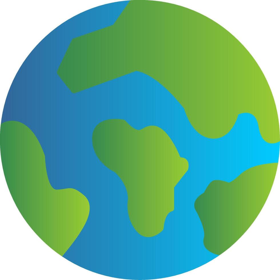 Earth Flat Gradient  Icon vector