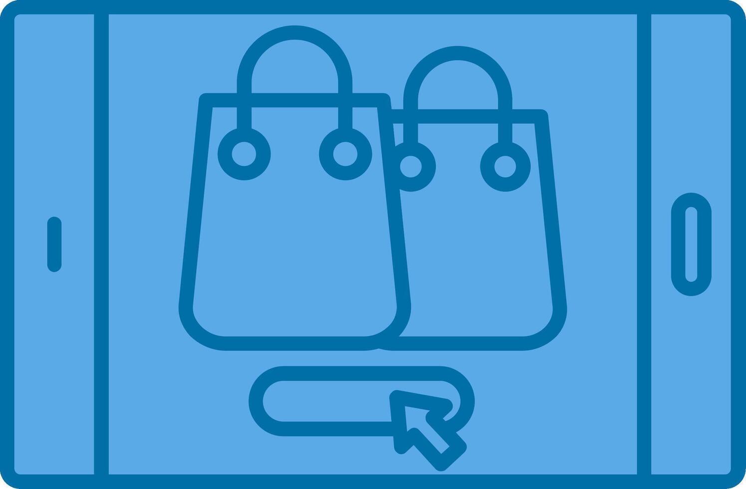 Ecommerce Filled Blue  Icon vector