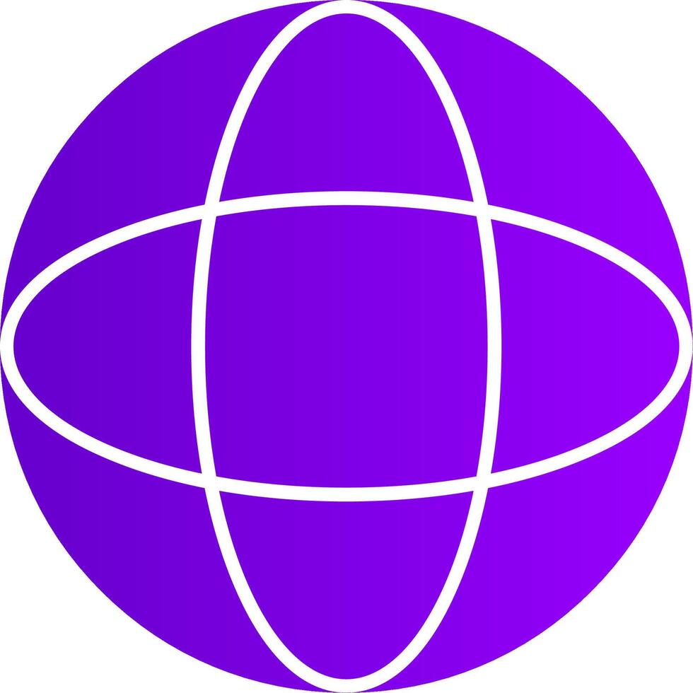 Globe Flat Gradient  Icon vector
