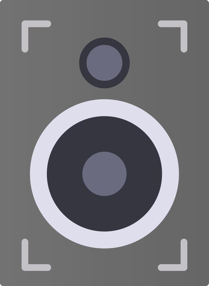 Speaker Flat Gradient  Icon vector