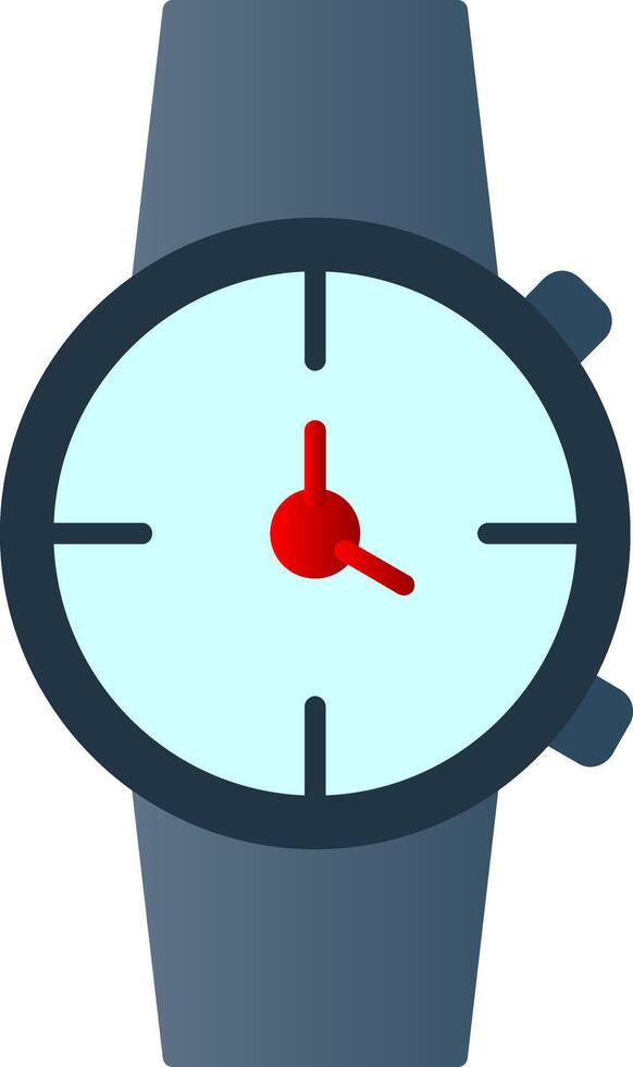 reloj plano degradado icono vector