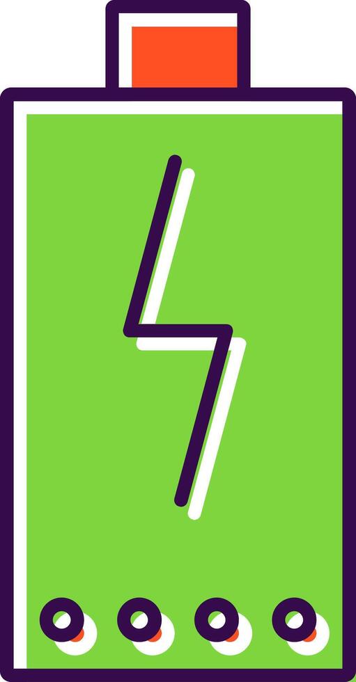 Power Filled  Icon vector