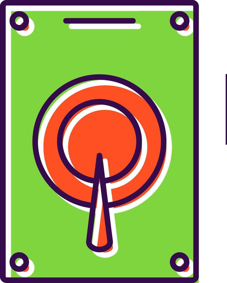 Hard Drive Filled  Icon vector