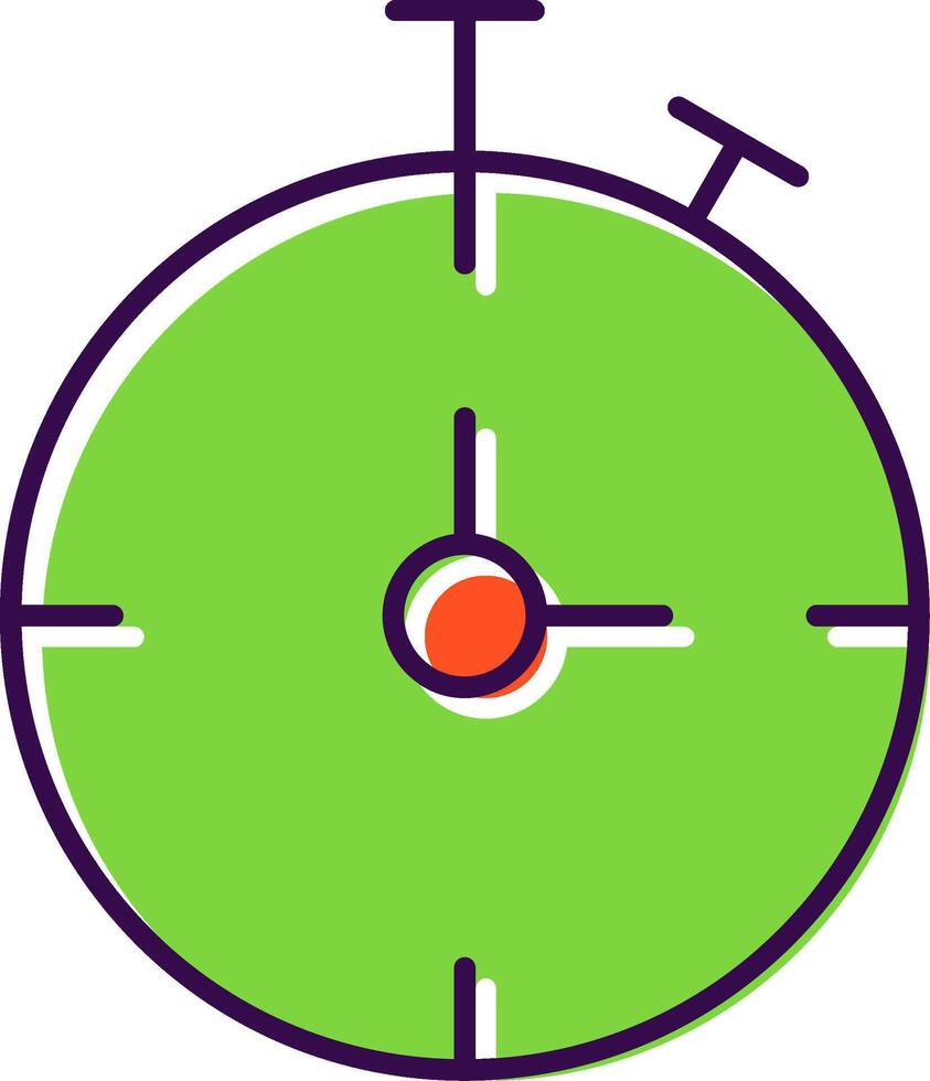 Chronometer Filled  Icon vector