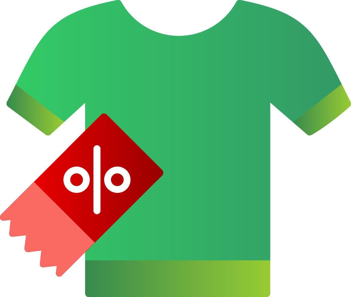 camisa plano degradado icono vector