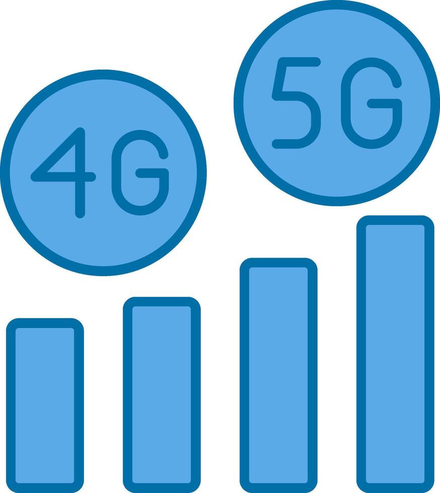 High Speed Filled Blue  Icon vector