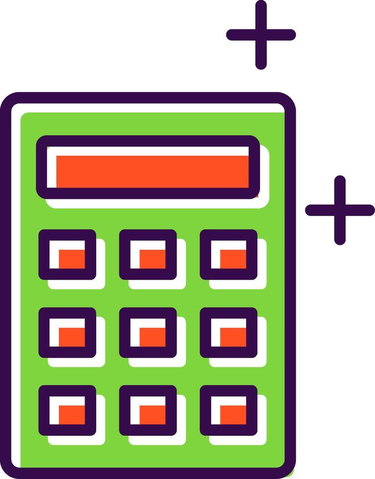Calculator Filled  Icon vector