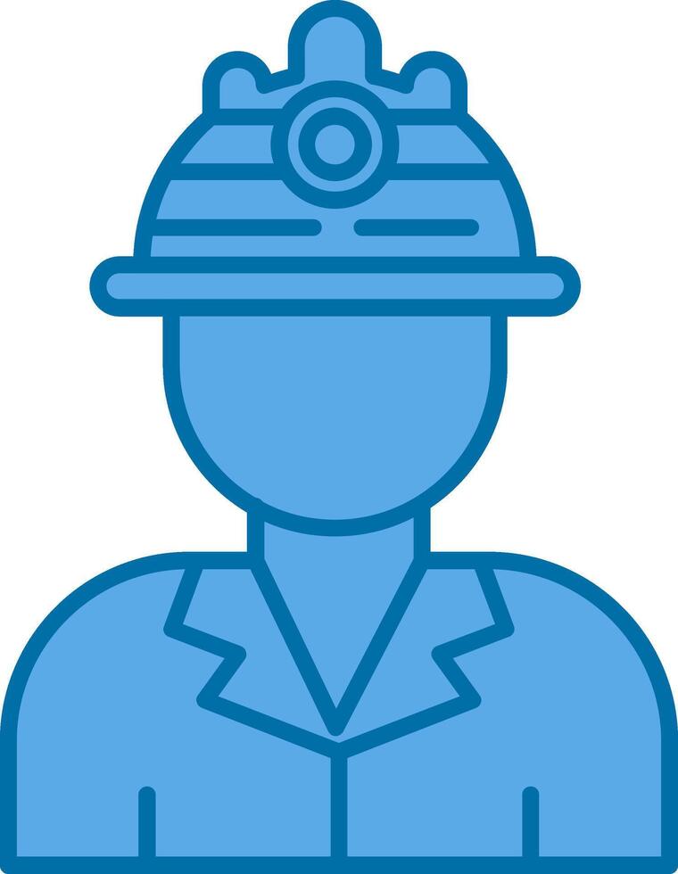 Labor Filled Blue  Icon vector