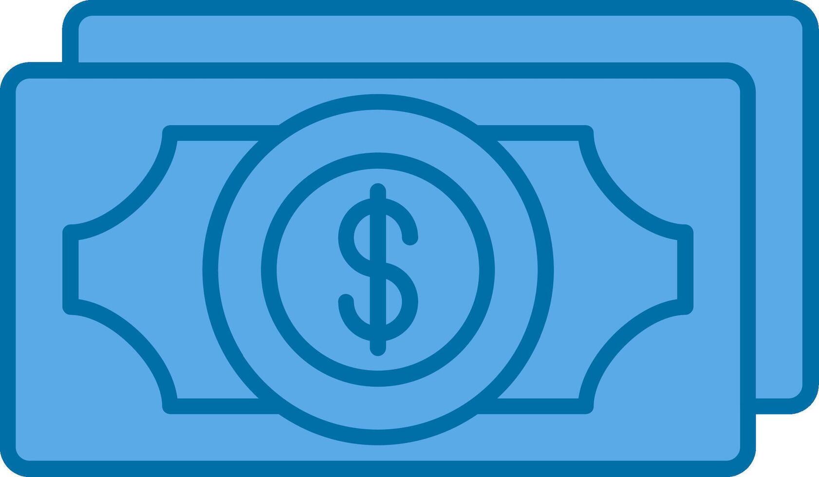 Salary Filled Blue  Icon vector