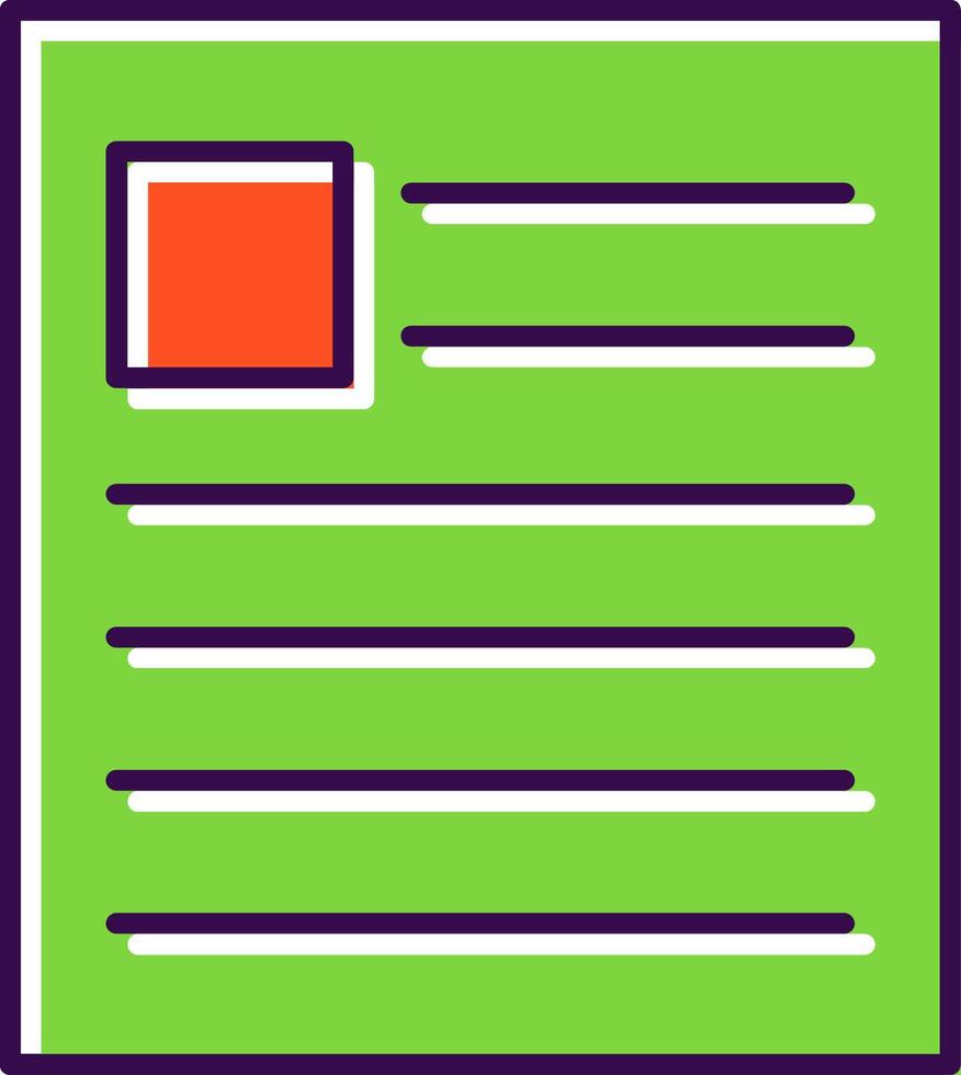 News Filled  Icon vector