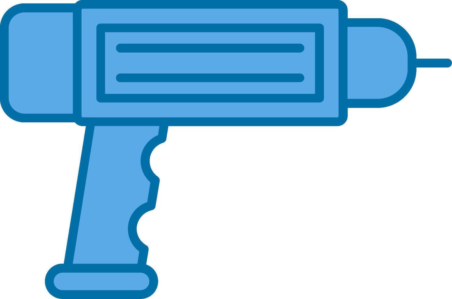 Driller Filled Blue  Icon vector