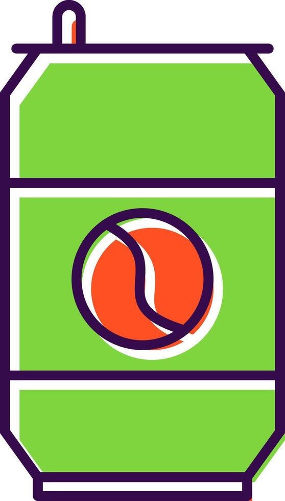 Soda Can Filled  Icon vector