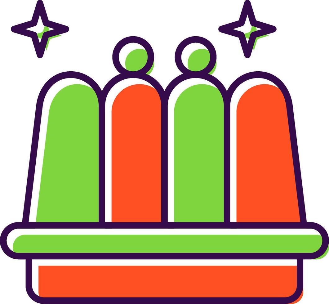 Jelly Filled  Icon vector