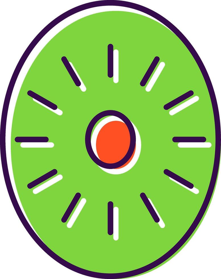 Kiwi Filled  Icon vector