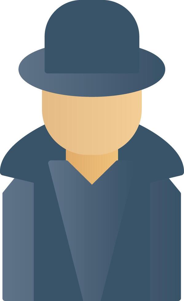 Hacker Flat Gradient  Icon vector