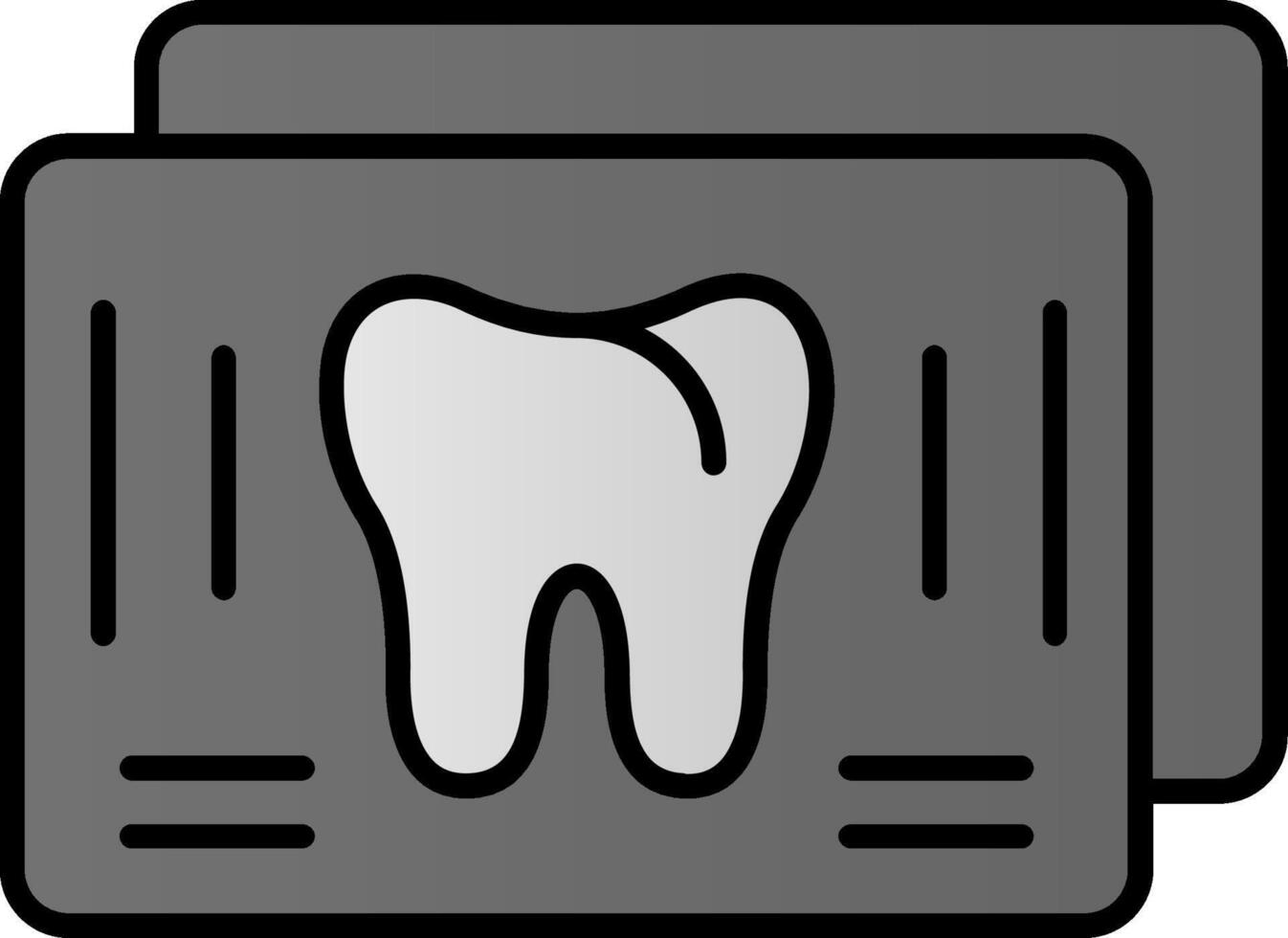 X Ray Line Filled Gradient  Icon vector