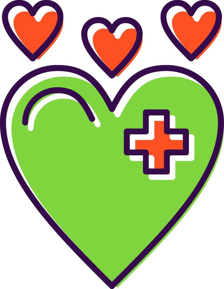 Heart Filled  Icon vector