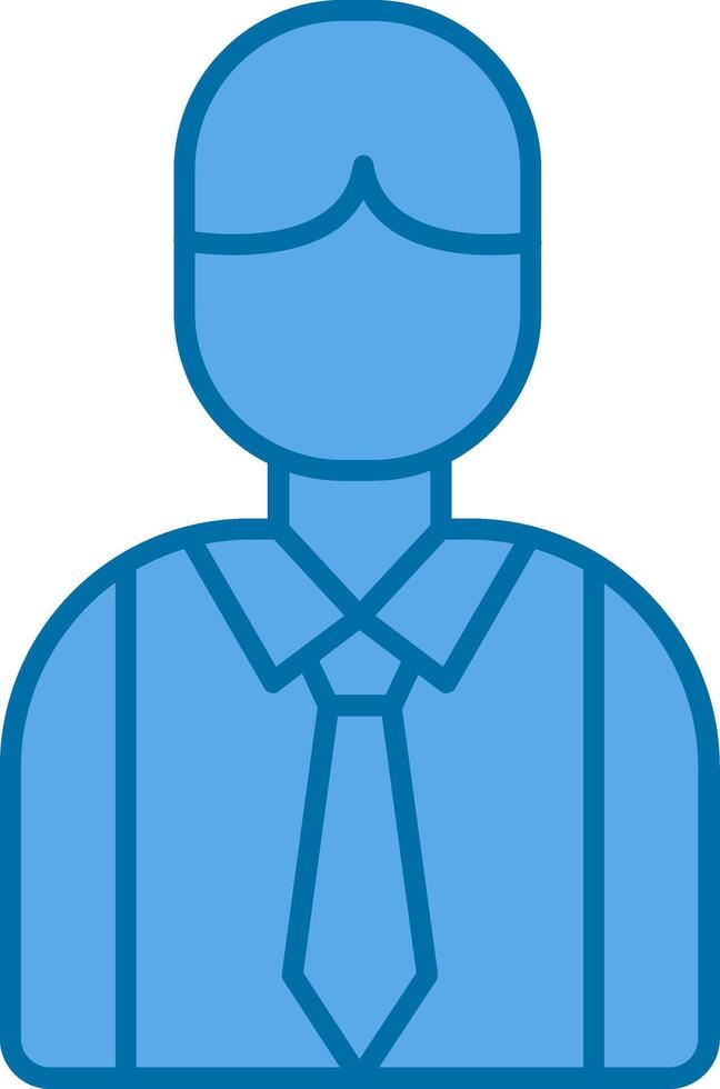 Employee Filled Blue  Icon vector