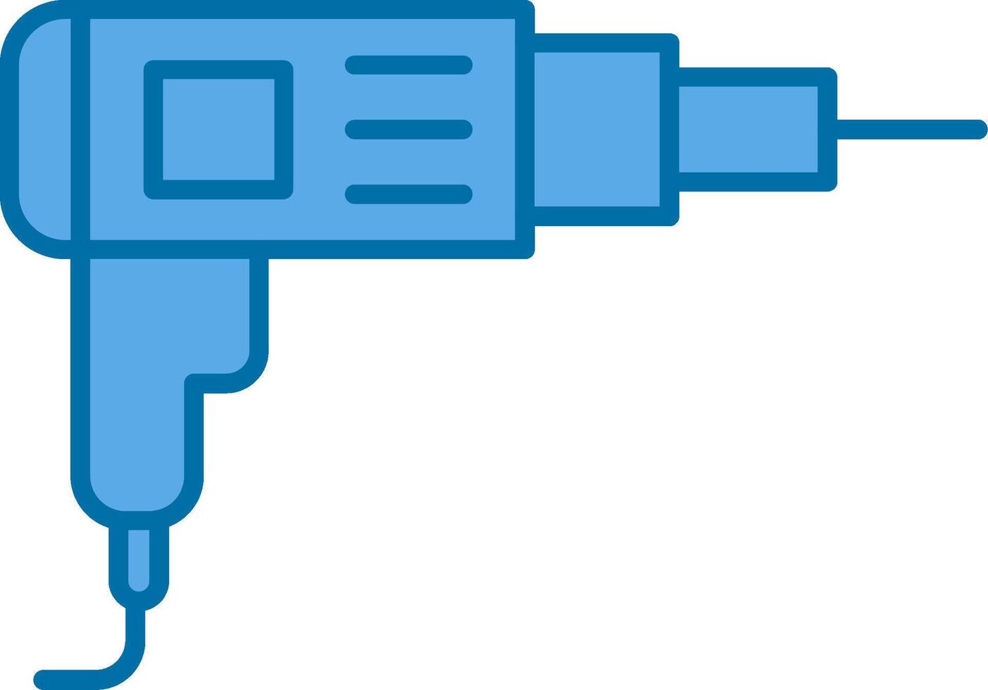 Driller Filled Blue  Icon vector