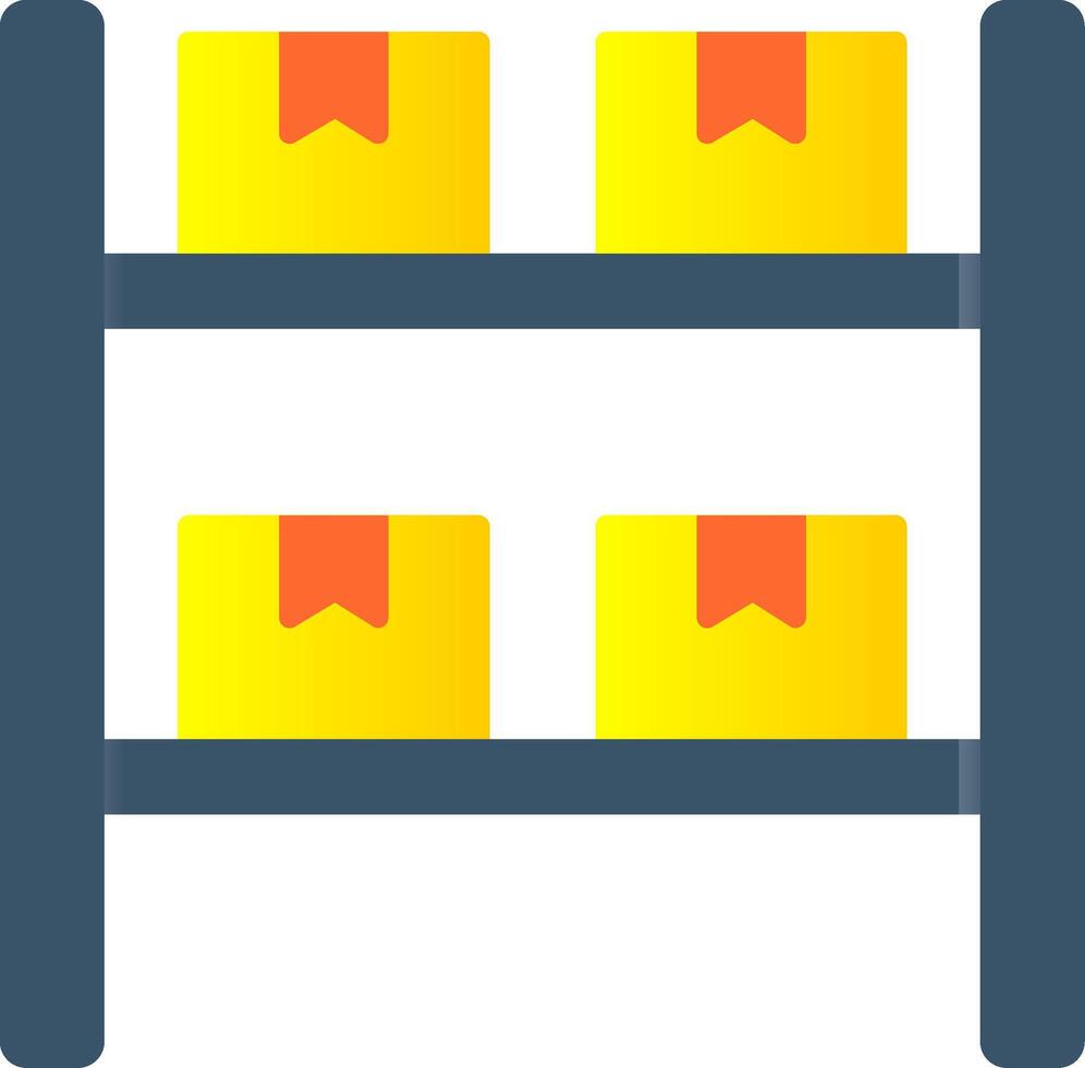 cajas plano degradado icono vector