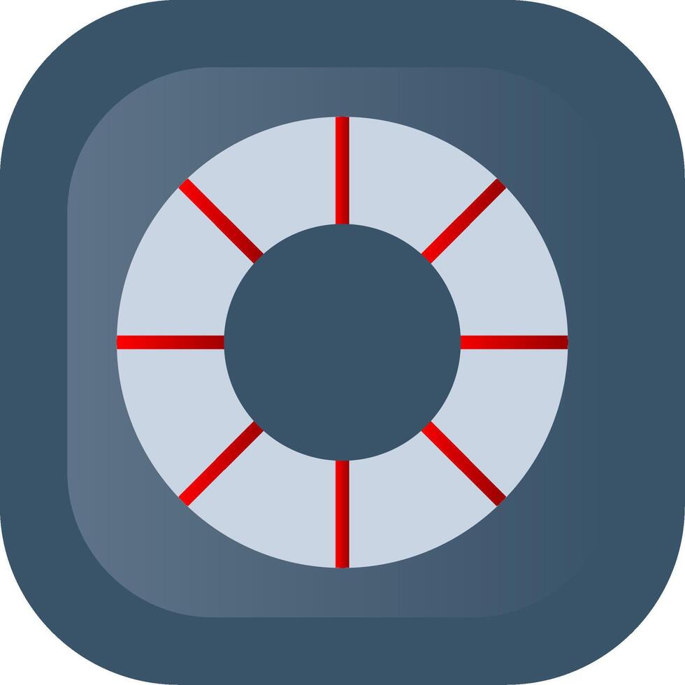 Lifebuoy Flat Gradient  Icon vector