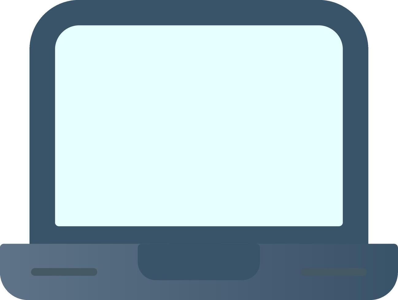 Laptop Flat Gradient  Icon vector