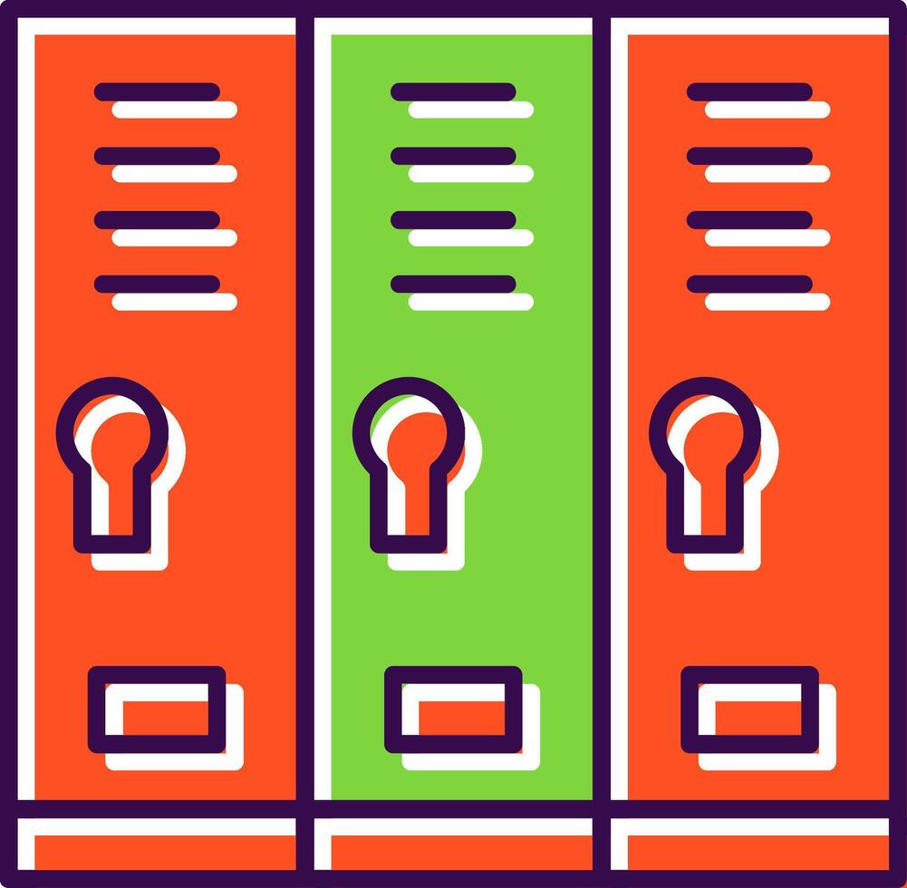 Locker Room Filled  Icon vector