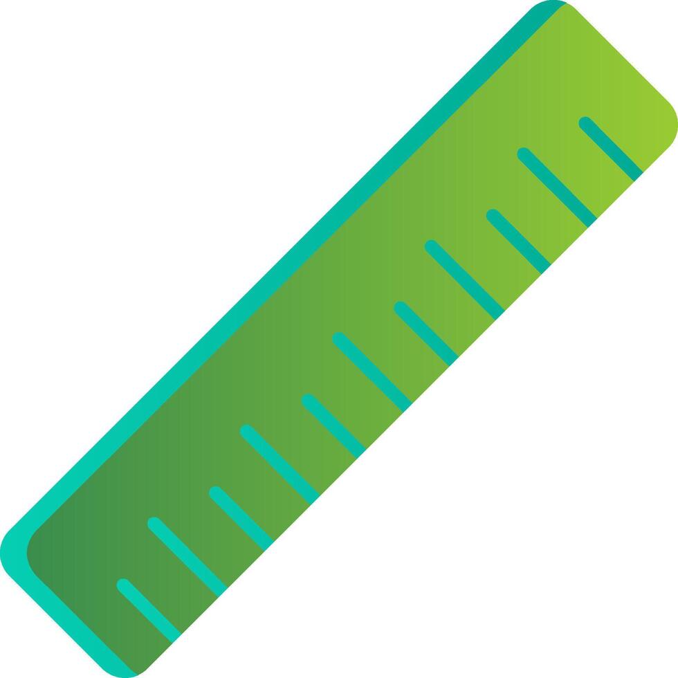 Ruler Flat Gradient  Icon vector
