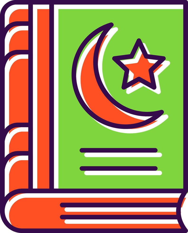 santo libro lleno icono vector