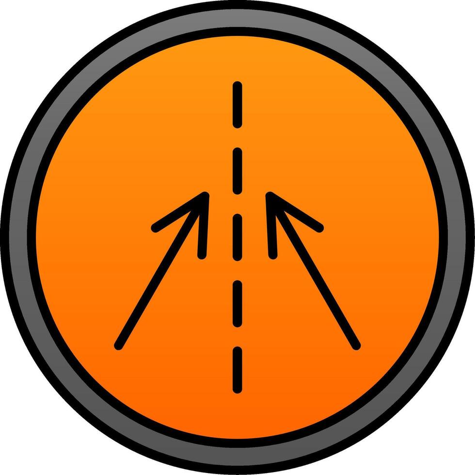 Keep In Line Line Filled Gradient  Icon vector