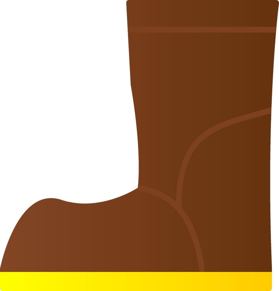 Boot Flat Gradient  Icon vector