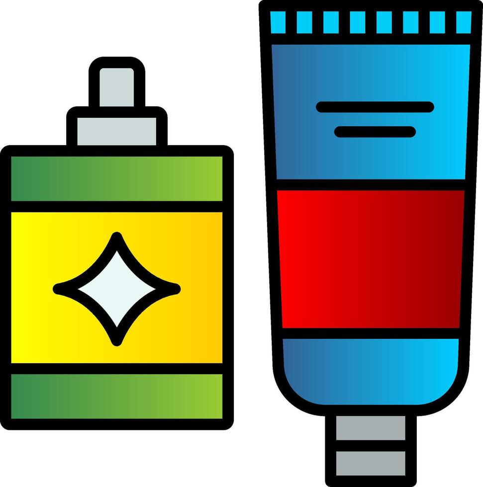 Hygiene Product Line Filled Gradient  Icon vector